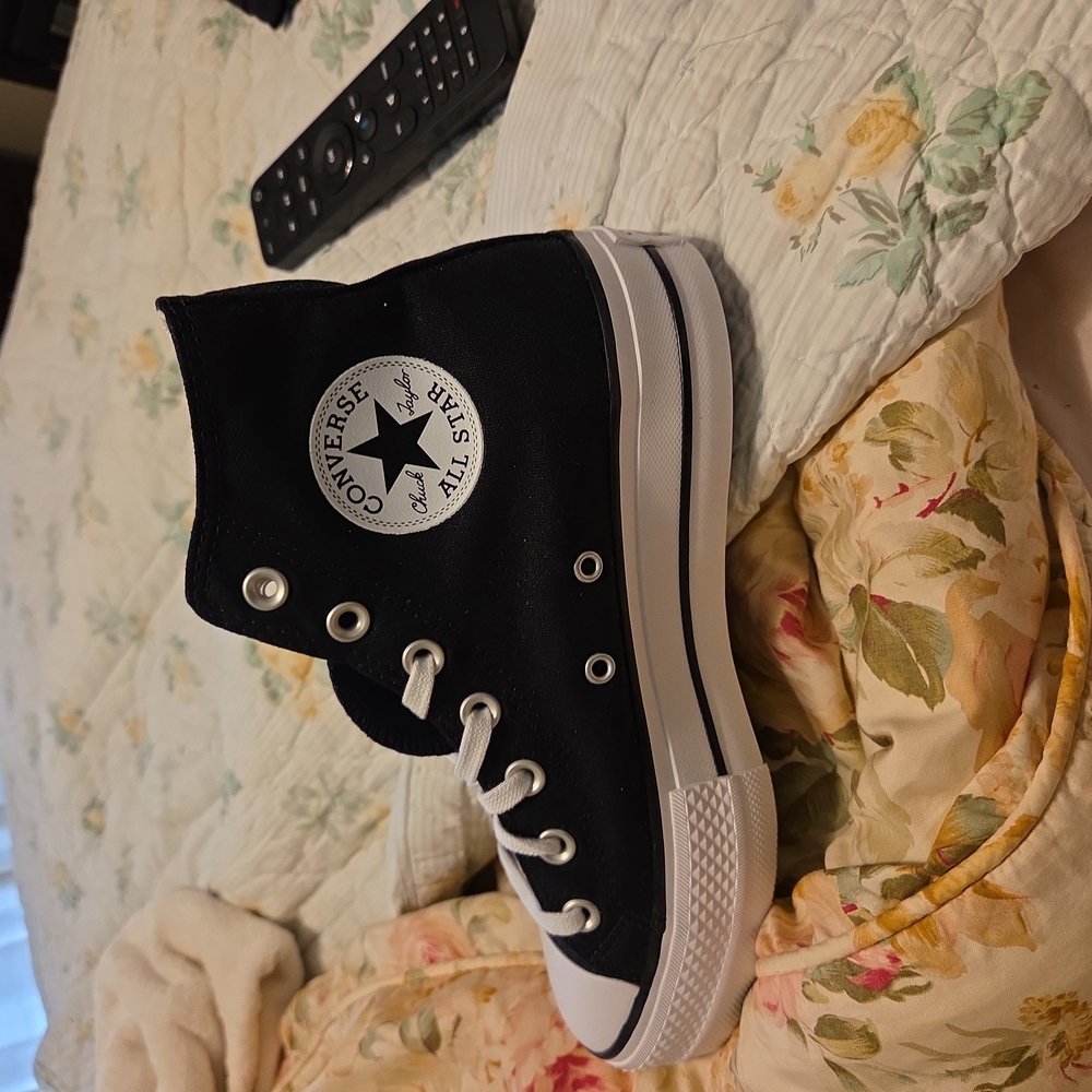 Converse Black and White High-Top Sneakers